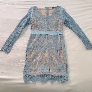 Beautiful baby blue lace dress nwot Sz Medium